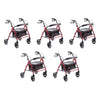Making Life Easy Rollator 8 Heavy Duty Burgundy Pack of 5