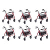 Making Life Easy Rollator 8 Heavy Duty Burgundy Pack of 6