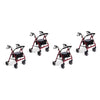 Making Life Easy Rollator 8 Fixed Frame Burgundy Pack of 4