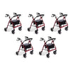 Making Life Easy Rollator 8 Fixed Frame Burgundy Pack of 5