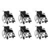 Making Life Easy Wheelchair Aluminium Self Propelled Silver Pack of 6