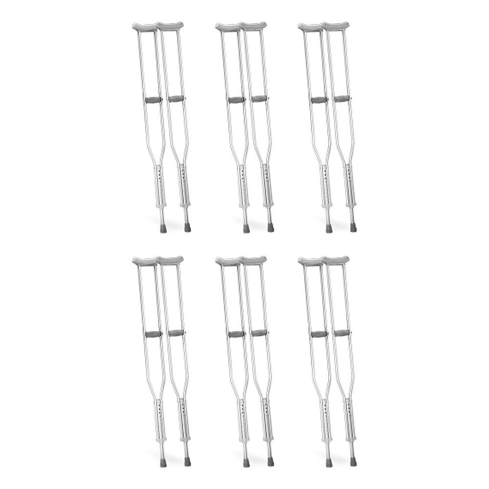 Making Life Easy Underarm Aluminium Crutches Tall Pair Pack of 6