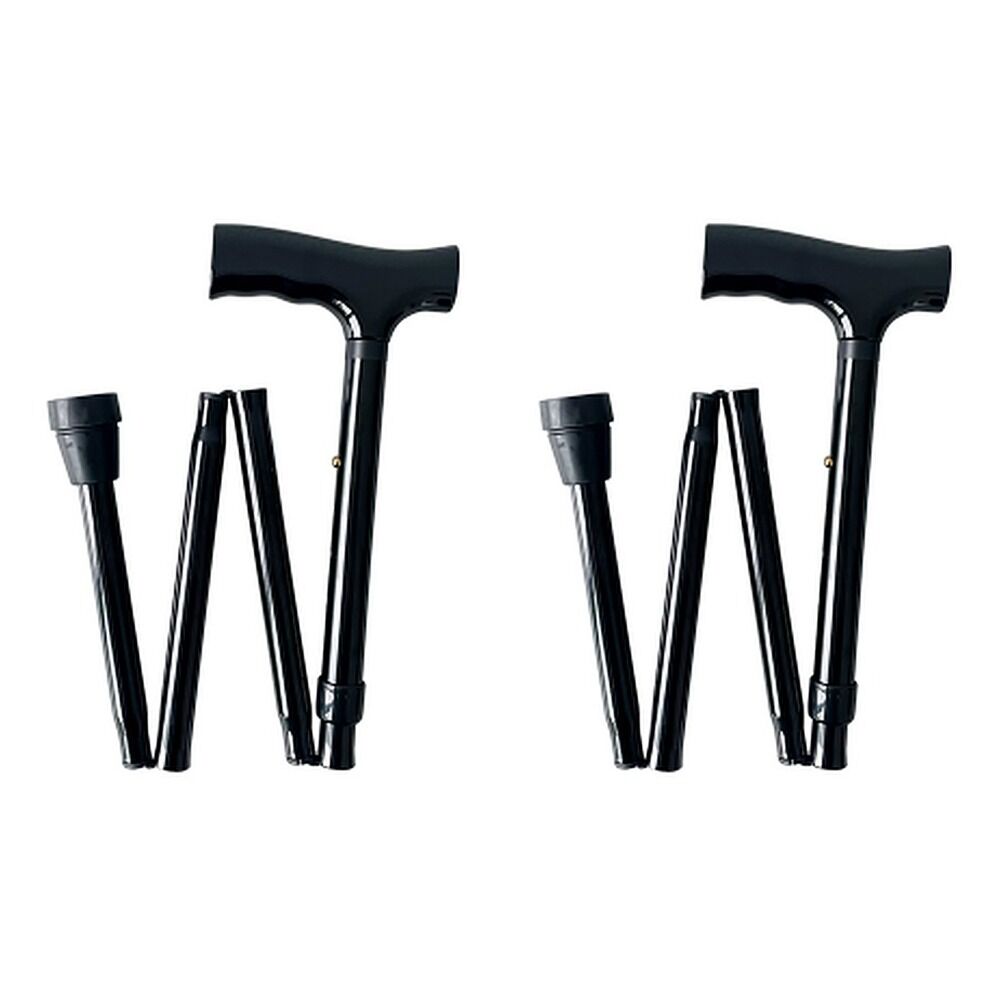 Making Life Easy Folding Walking Cane Black Pack of 2