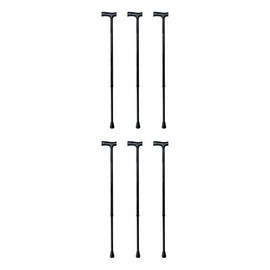 Making Life Easy T Handle Walking Cane Black Pack of 6