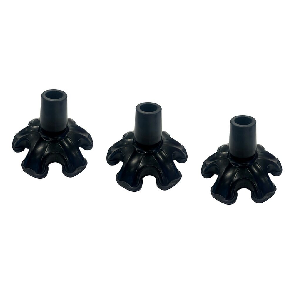 Making Life Easy Self-Standing Cane Tip 19mm Black Pack of 3