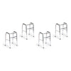 Making Life Easy Walking Frame Silver Pack of 4