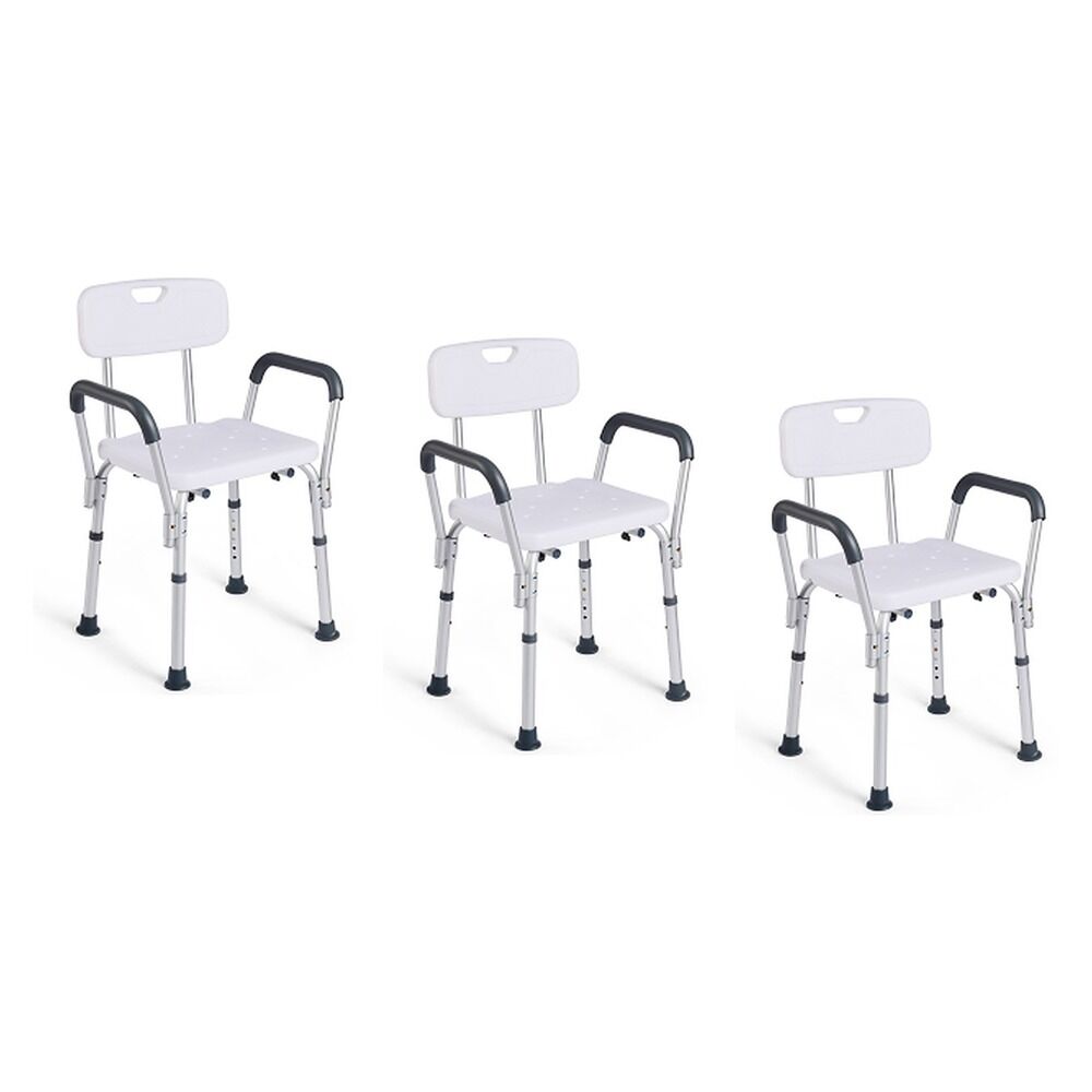 Making Life Easy Shower Chair Aluminium Armrest Pack of 3