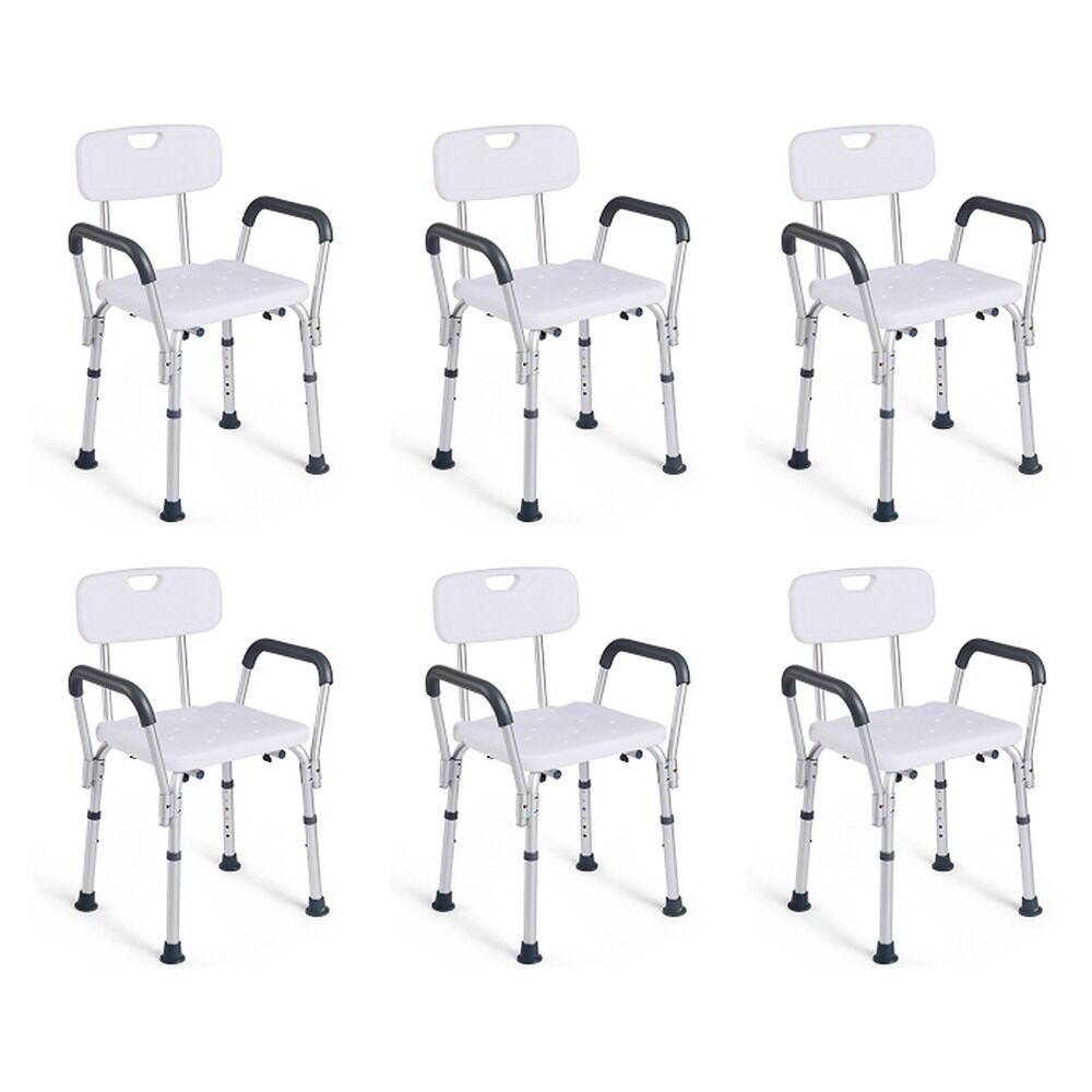 Making Life Easy Shower Chair Aluminium Armrest Pack of 6