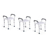 Making Life Easy Shower Stool Aluminium Armrest Pack of 3