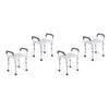 Making Life Easy Shower Stool Aluminium Armrest Pack of 4