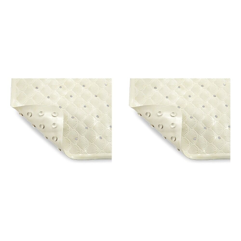 Making Life Easy Bath Shower Mat - Cream Pack of 2