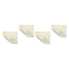 Making Life Easy Bath Shower Mat - Cream Pack of 4