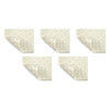 Making Life Easy Bath Shower Mat - Cream Pack of 5