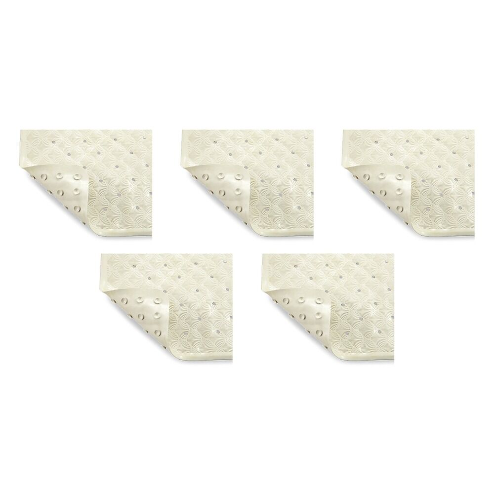 Making Life Easy Bath Shower Mat - Cream Pack of 5