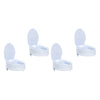 Making Life Easy Toilet Seat 4 Raiser with Lid Pack of 4