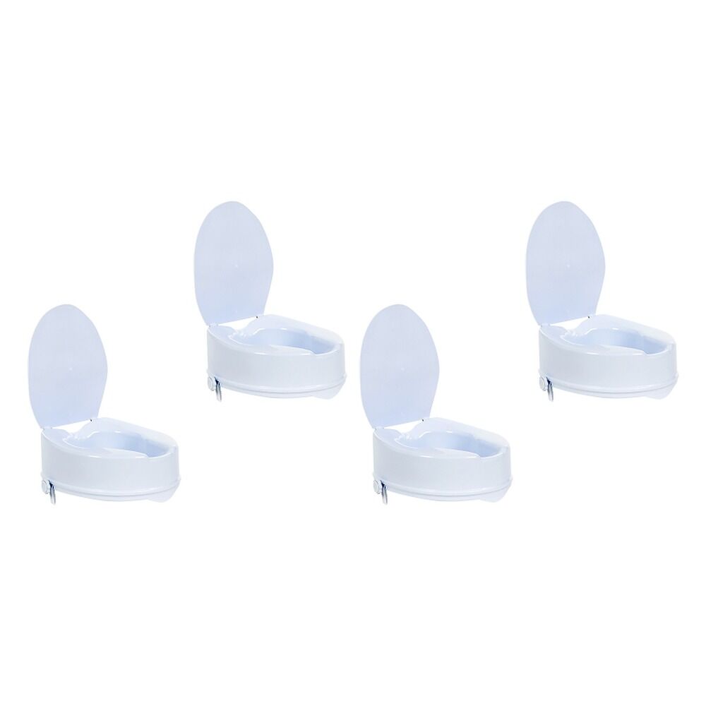 Making Life Easy Toilet Seat 4 Raiser with Lid Pack of 4