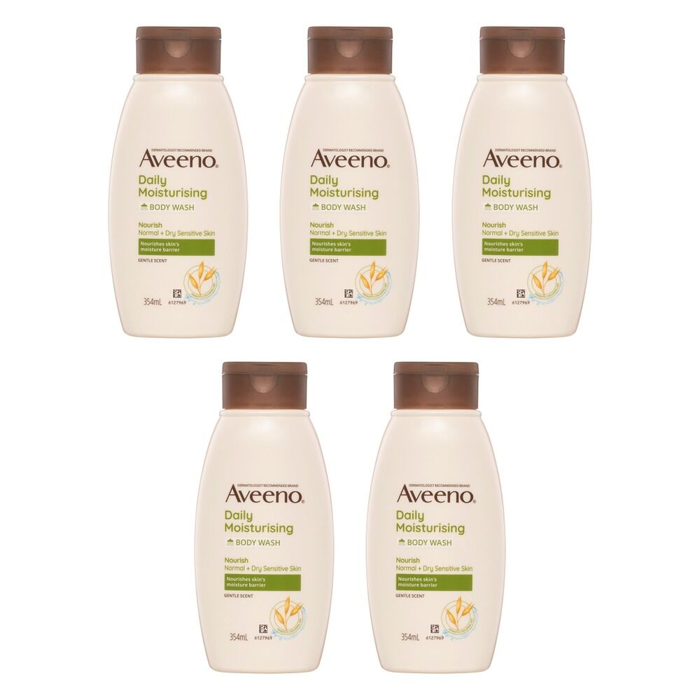Aveeno Nourish Daily Moisturising Body Wash 354mL Pack of 5