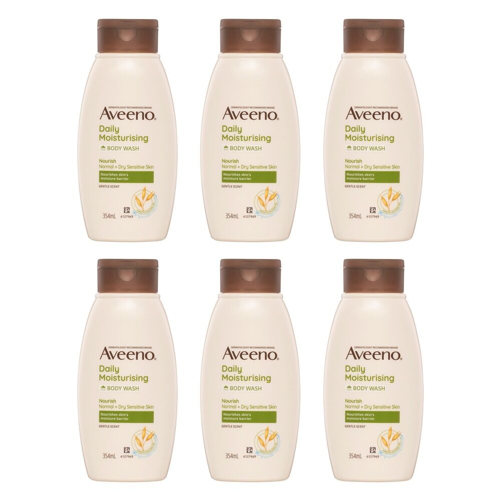Aveeno Nourish Daily Moisturising Body Wash 354mL Pack of 6