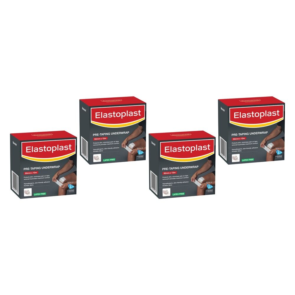 Elastoplast Pre-Taping Underwrap 50mm x 10m Pack of 4