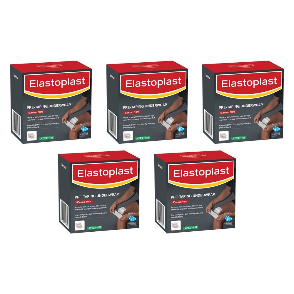 Elastoplast Pre-Taping Underwrap 50mm x 10m Pack of 5