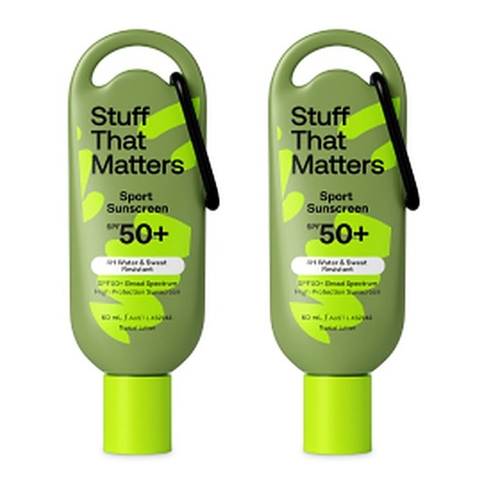 Stuff That Matters SPF 50+ Sport Sunscreen 60mL Pack of 2