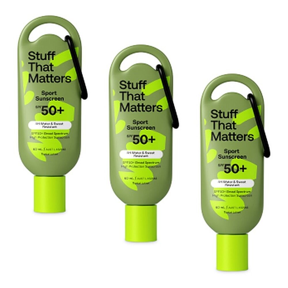 Stuff That Matters SPF 50+ Sport Sunscreen 60mL Pack of 3