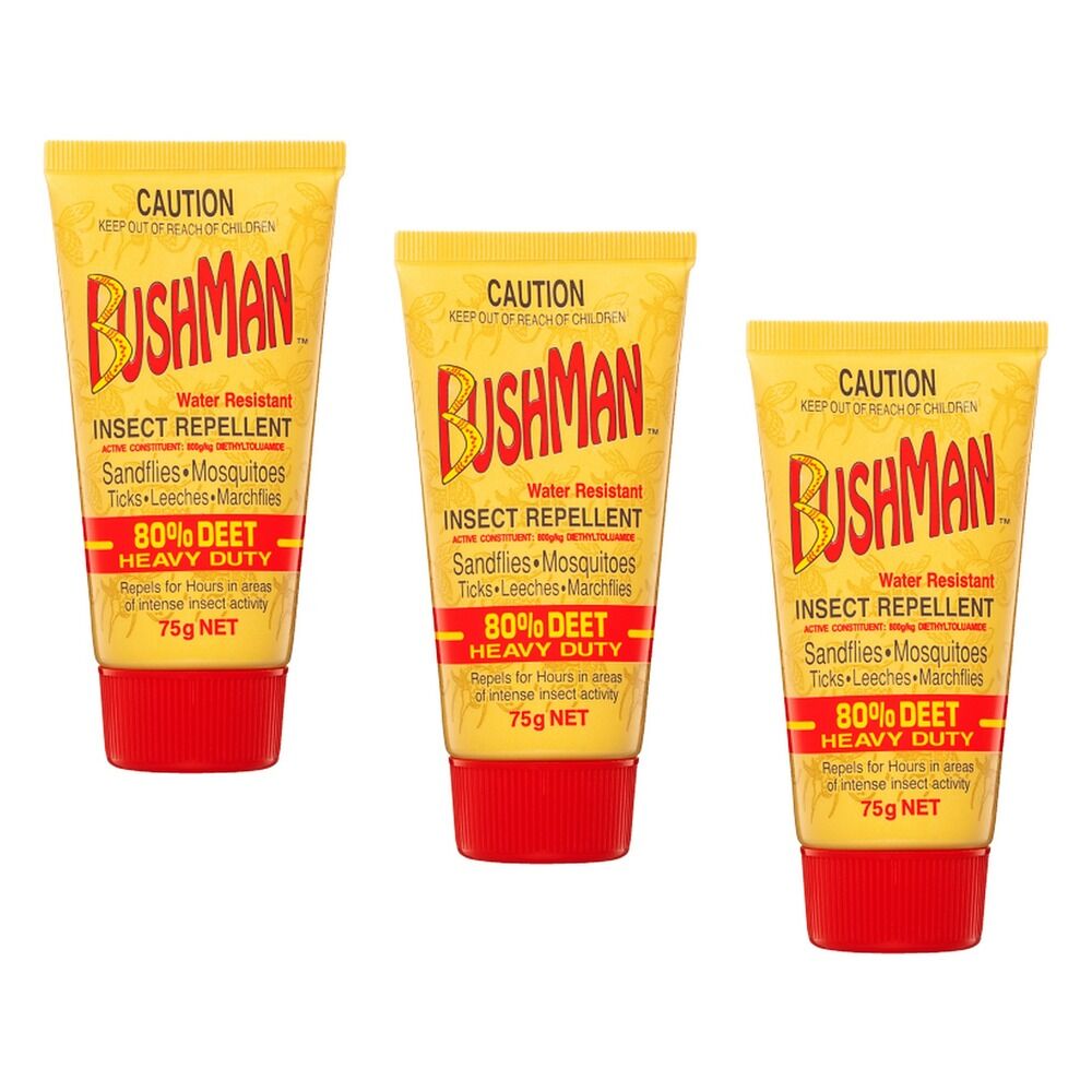 Bushman Ultra Gel Insect Repellent 75g Pack of 3