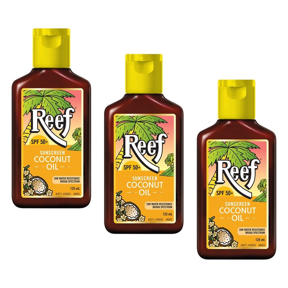 Reef Sunscreen SPF50+ 125mL Pack of 3