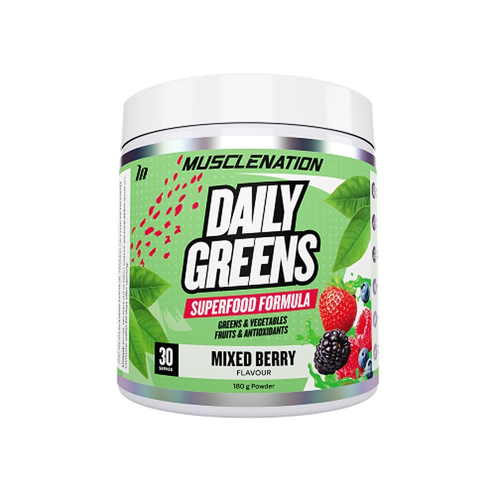 Muscle Nation Daily Greens Superfood Mixed Berry 180g x 2