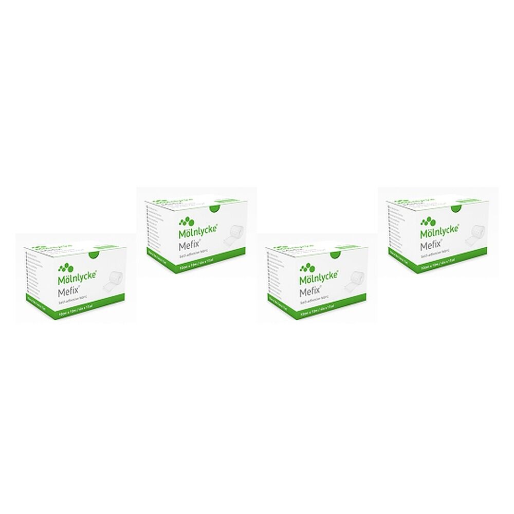 Mefix Fabric Dressing Tape 10cm x 10m 1 Roll Pack of 4