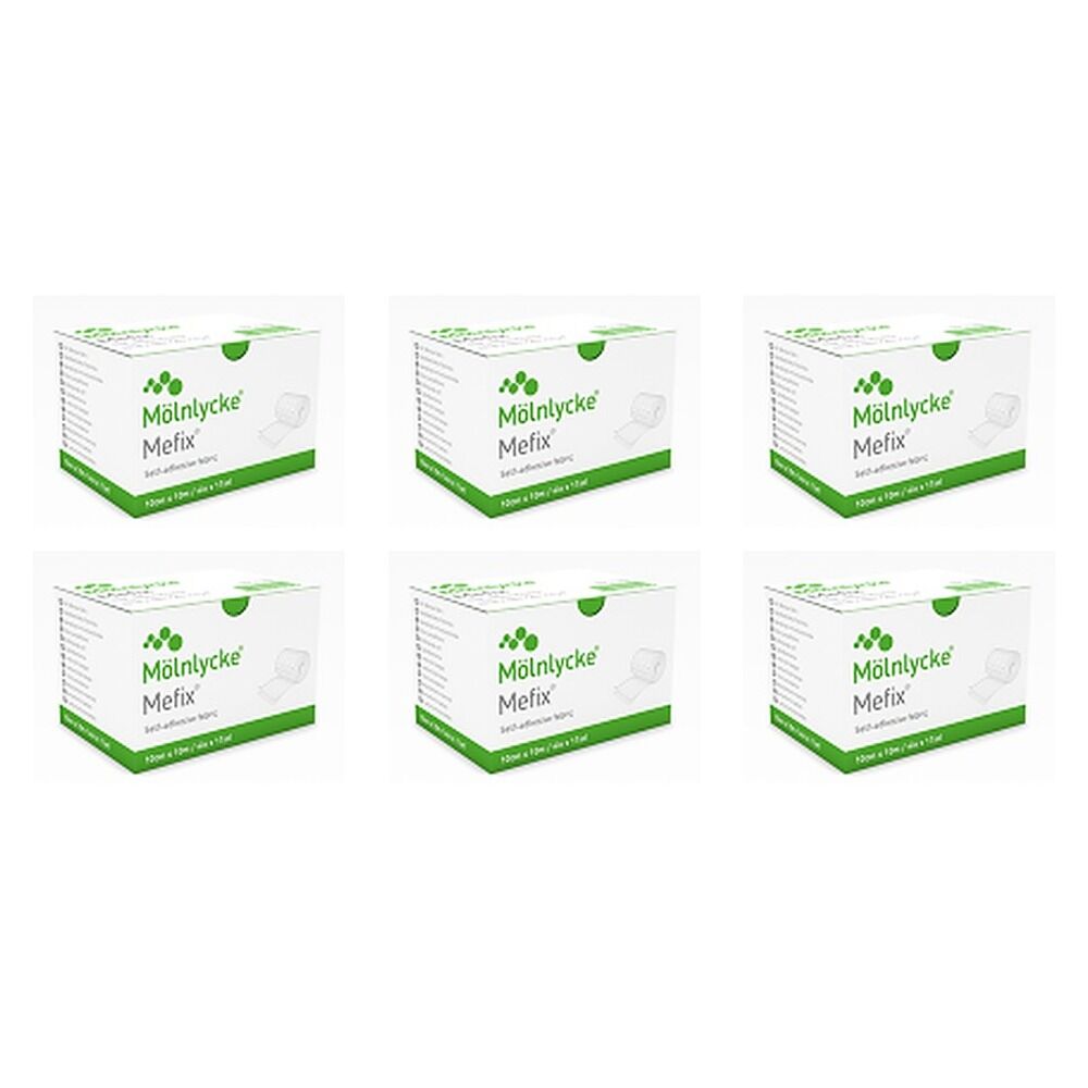 Mefix Fabric Dressing Tape 10cm x 10m 1 Roll Pack of 6