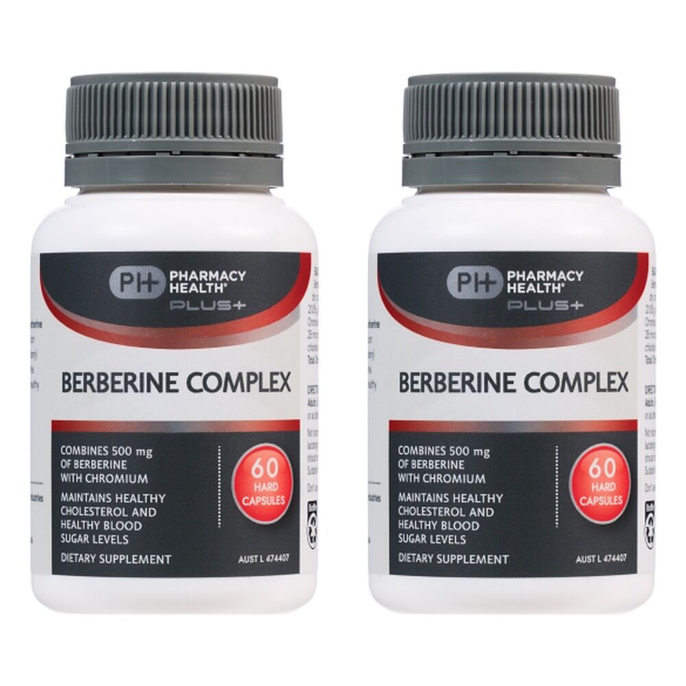 Pharmacy Health Plus Berberine Complex 60 Capsules Pack of 2