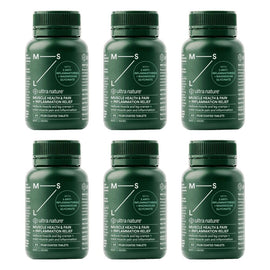 Ultra Nature Muscle Health & Pain + Inflammation Relief 60 Pack of 6