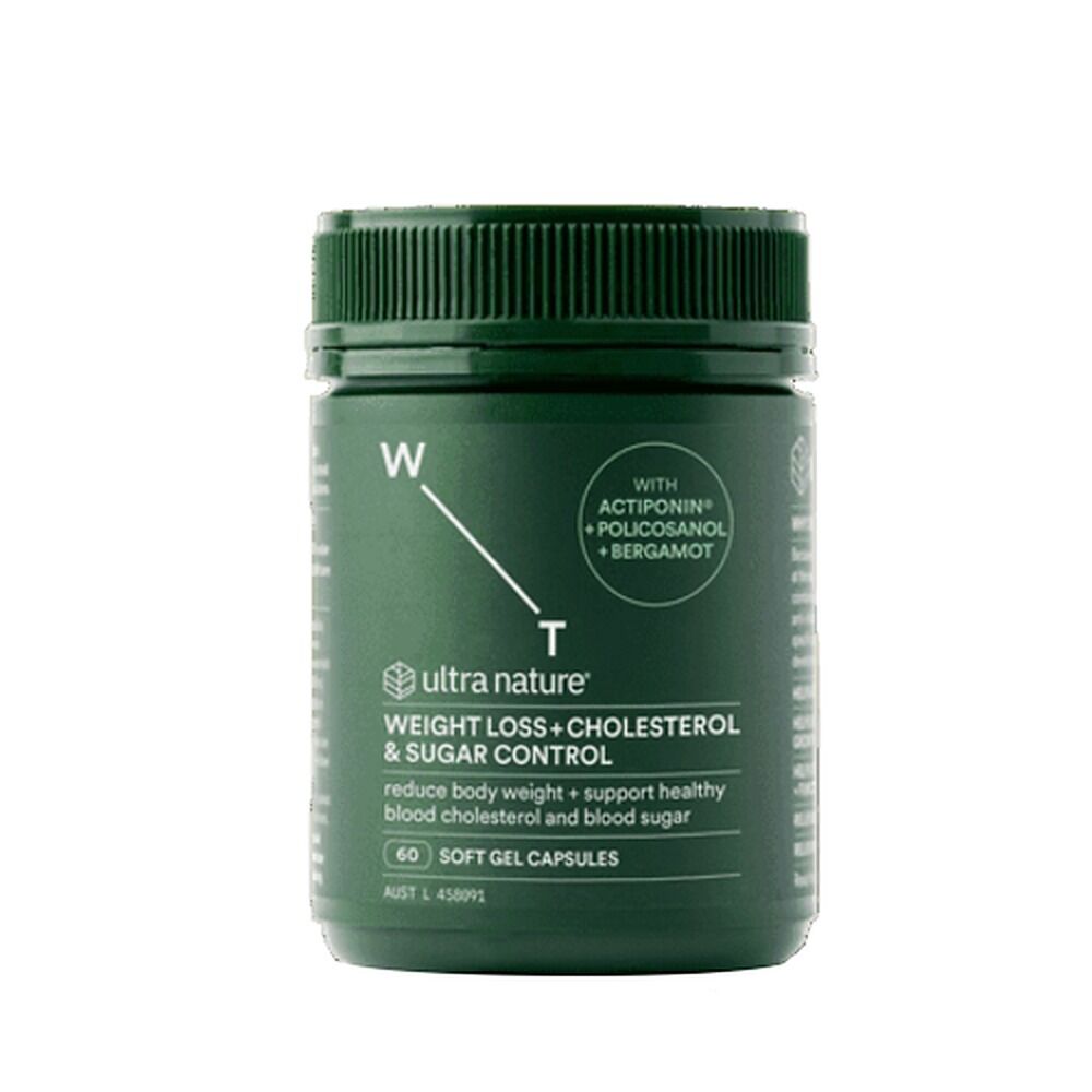 Ultra Nature Weight Loss + Cholesterol & Sugar Control 60