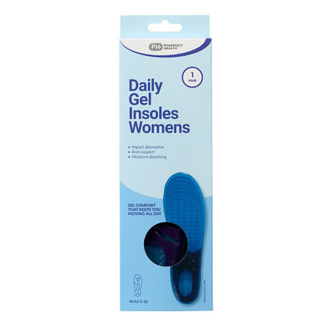 Pharmacy Health Daily Gel Insoles Womens x 4