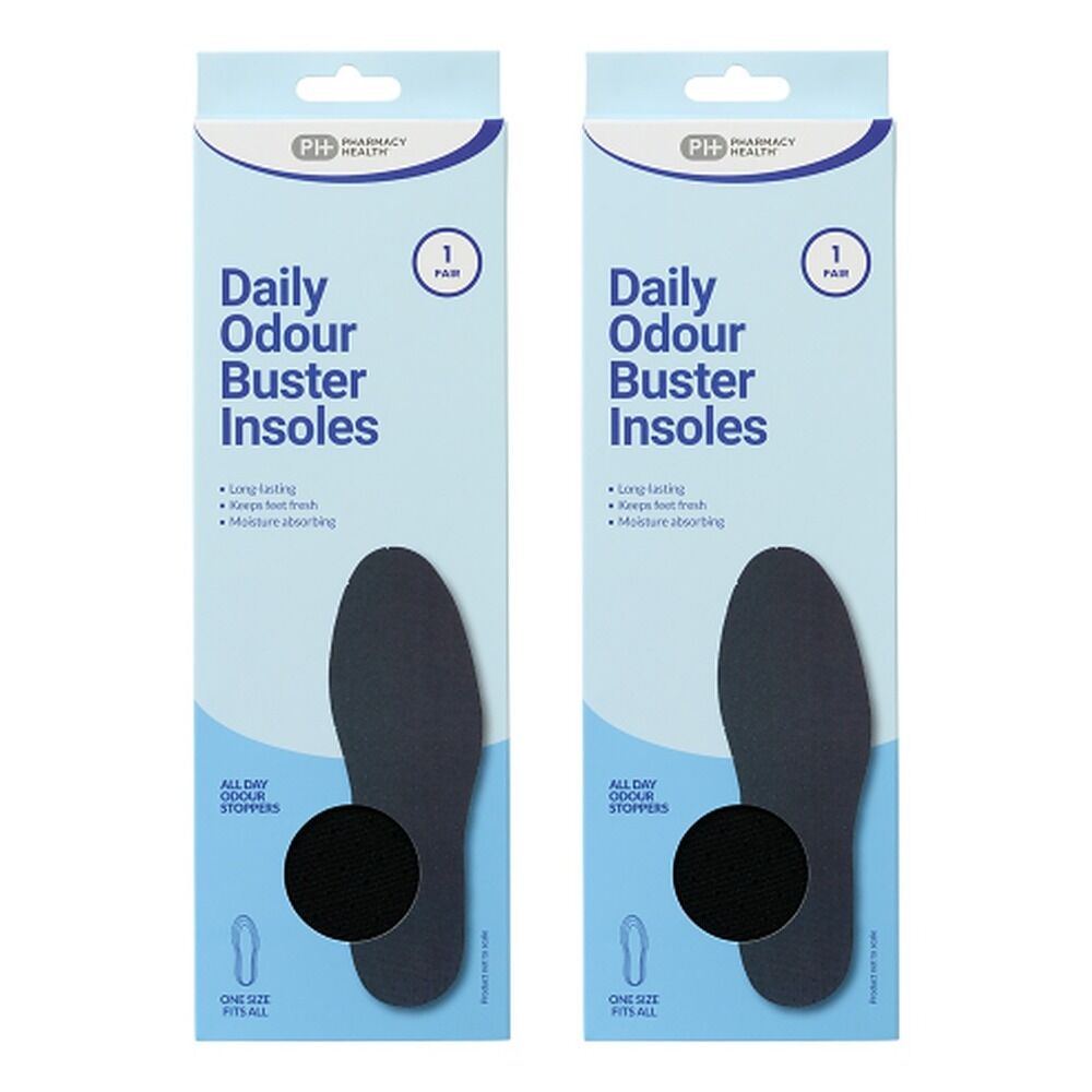 Pharmacy Health Daily Odour Buster Insoles x 6 Bundle of 2