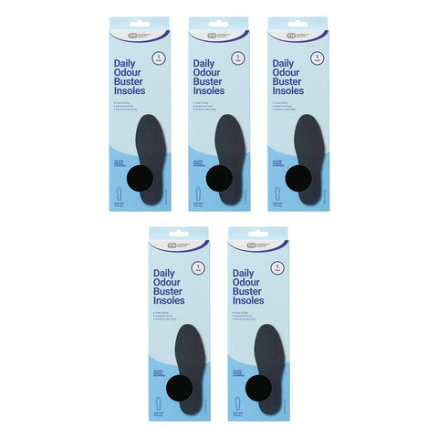 Pharmacy Health Daily Odour Buster Insoles x 6 Bundle of 5