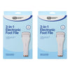 Pharmacy Health 3-in-1 Electronic Foot File Pack of 2