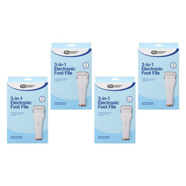 Pharmacy Health 3-in-1 Electronic Foot File Pack of 4