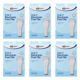Pharmacy Health 3-in-1 Electronic Foot File Pack of 6
