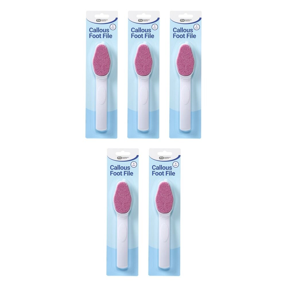Pharmacy Health Callous Foot File x 6 Bundle of 5