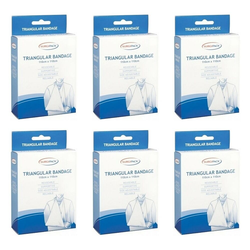 SurgiPack Triangular Bandage Pack of 6