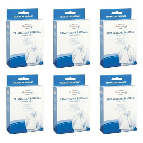 SurgiPack Triangular Bandage Pack of 6