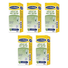 Ear Clear Olive Oil Ear Spray 30mL Pack of 5