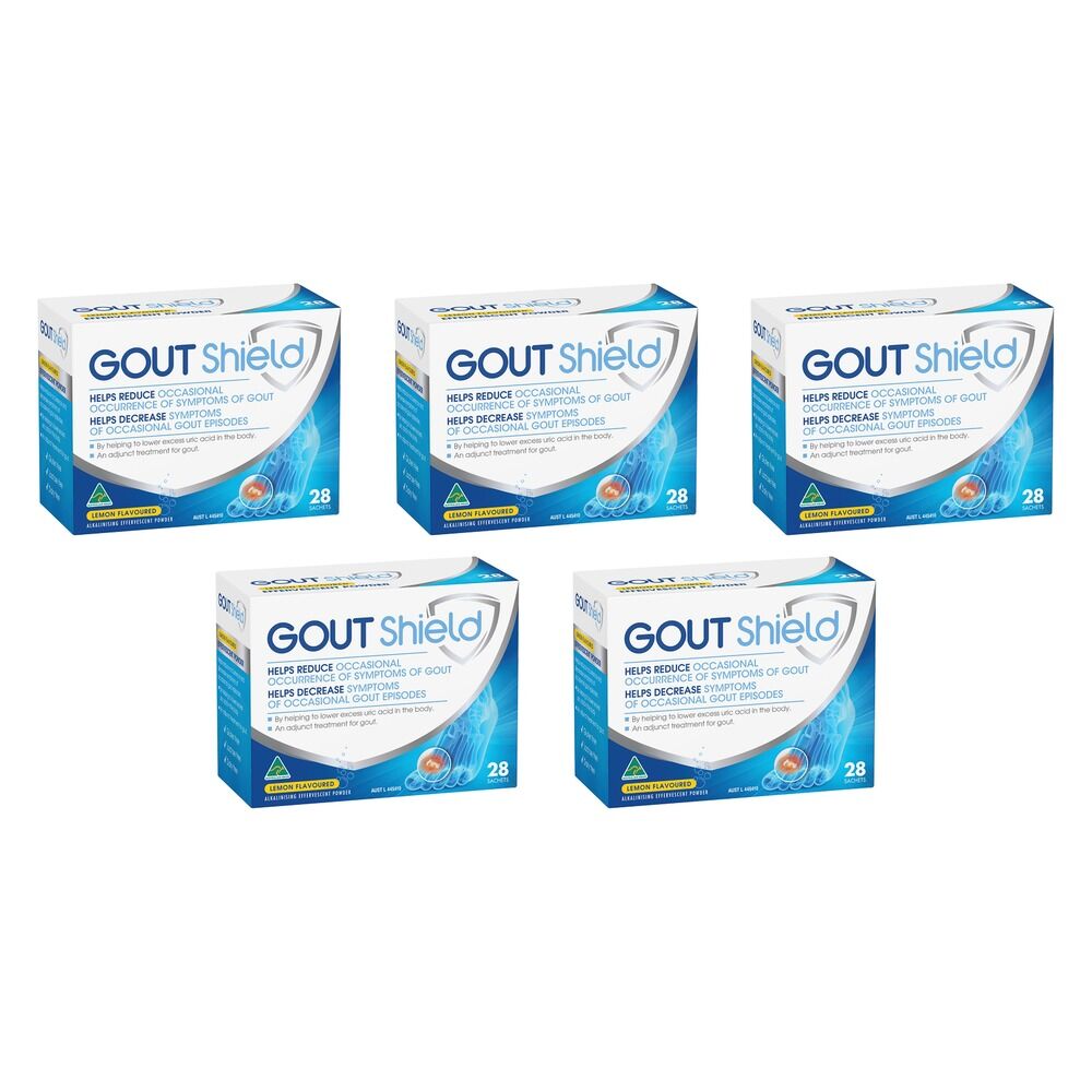 Gout Shield Effervescent Sachets 3.2g x 28 Pack of 5
