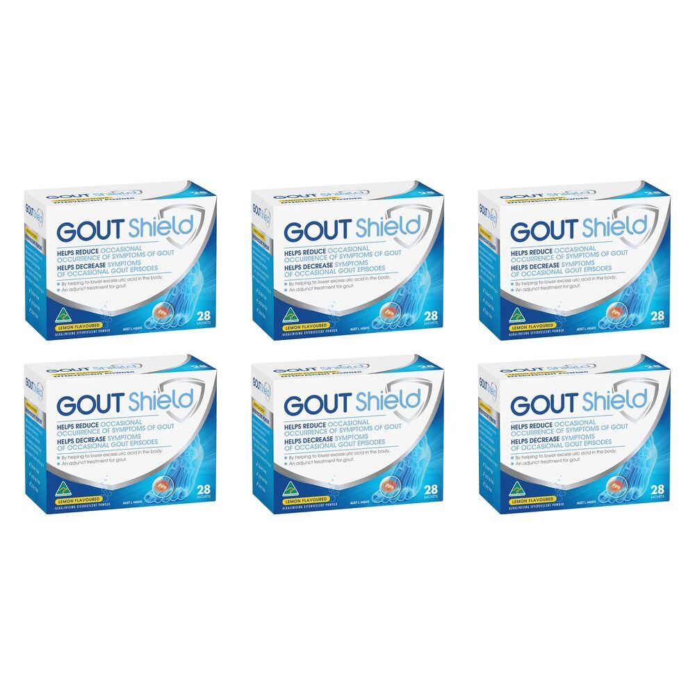 Gout Shield Effervescent Sachets 3.2g x 28 Pack of 6