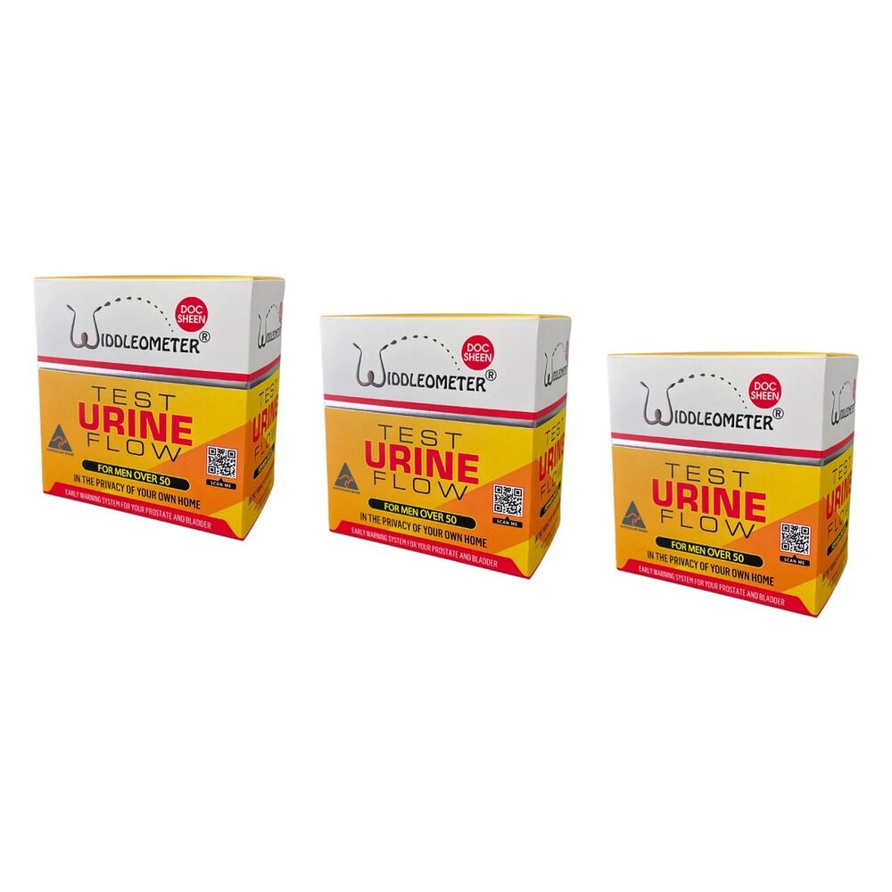 Widdleometer Urine Flow Test for Men Pack of 3