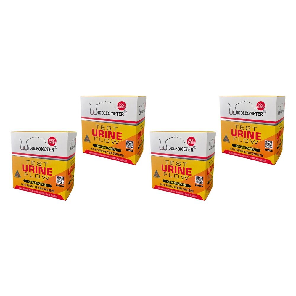 Widdleometer Urine Flow Test for Men Pack of 4