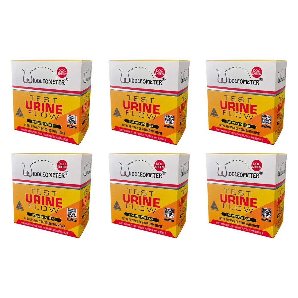 Widdleometer Urine Flow Test for Men Pack of 6