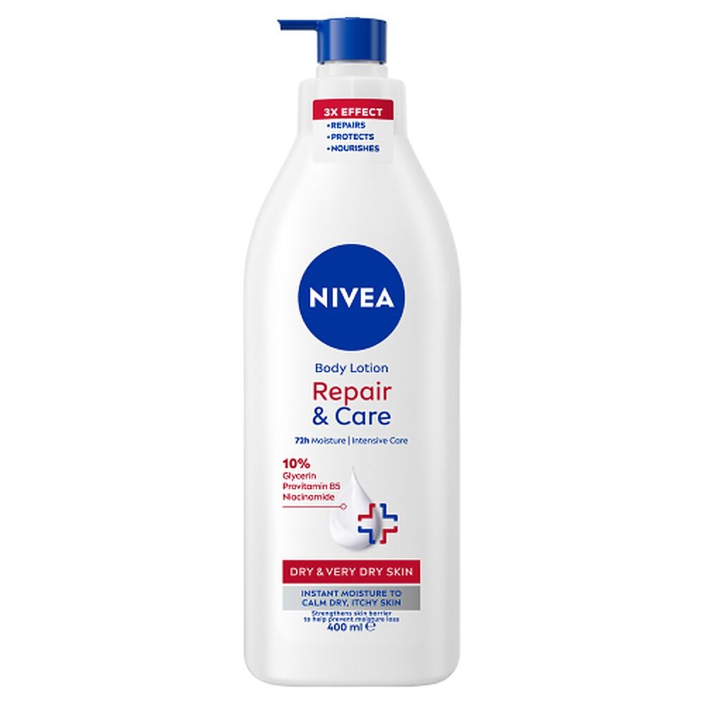 NIVEA Repair & Care Body Lotion, Long-Lasting Moisture, 400mL